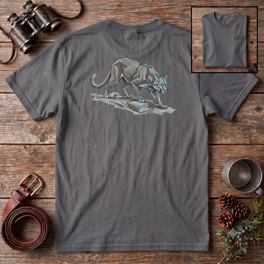 Geometric Mountain Lion T-Shirt