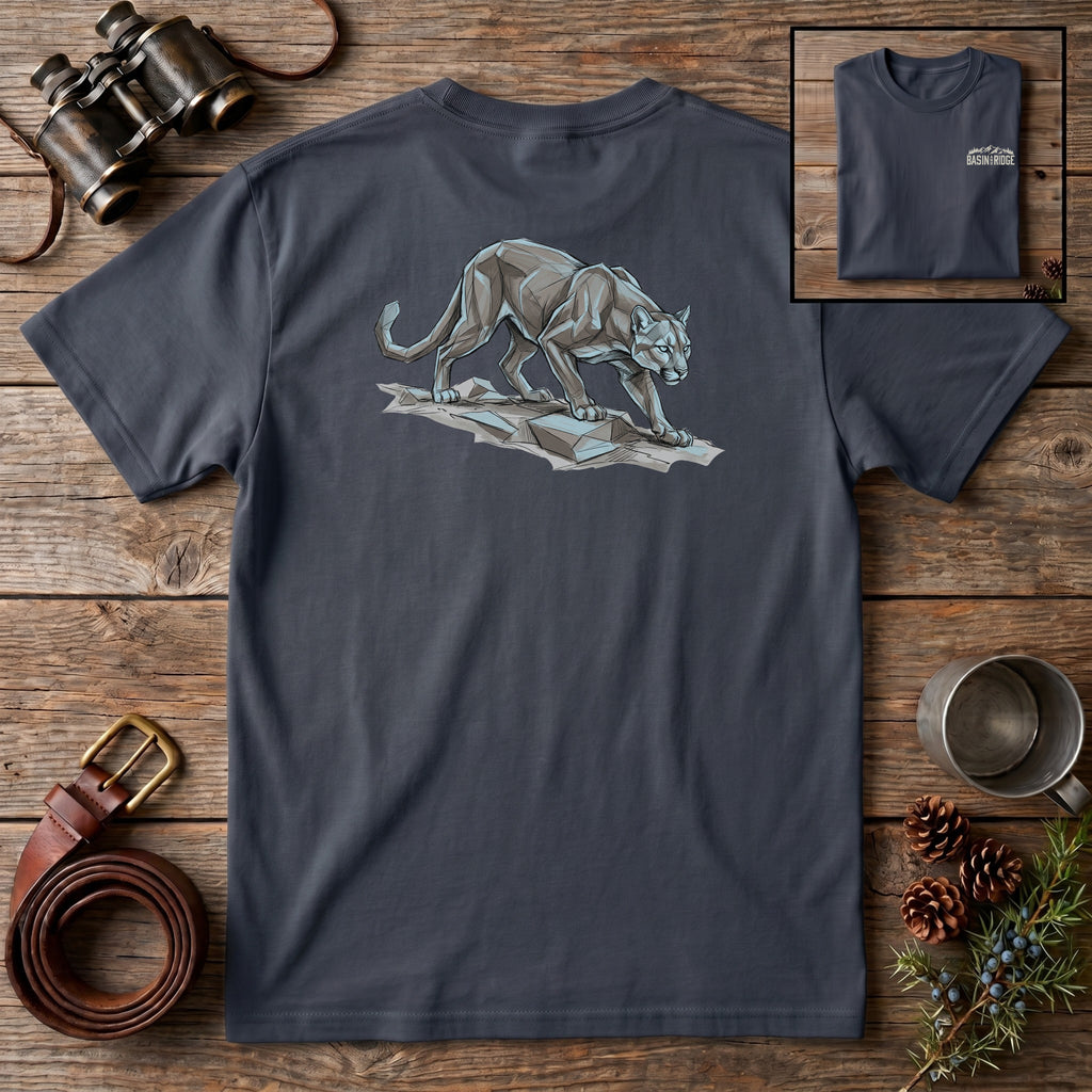 Geometric Mountain Lion T-Shirt