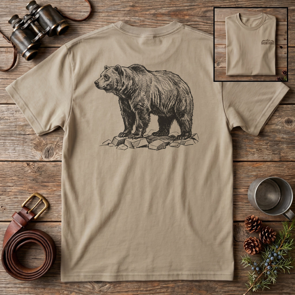 Grizzly Bear Sketch T-Shirt