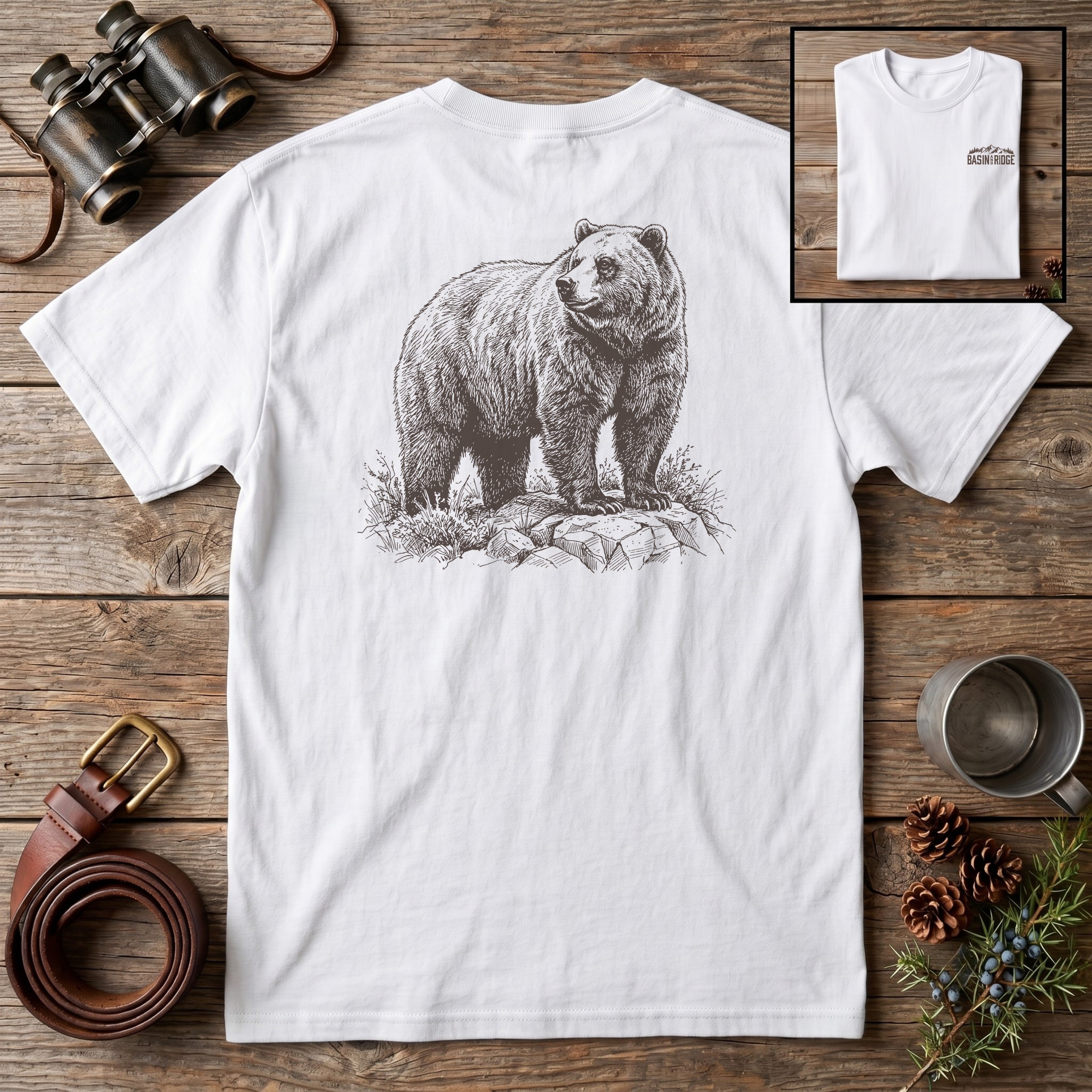 Brown Bear Sketch T-Shirt