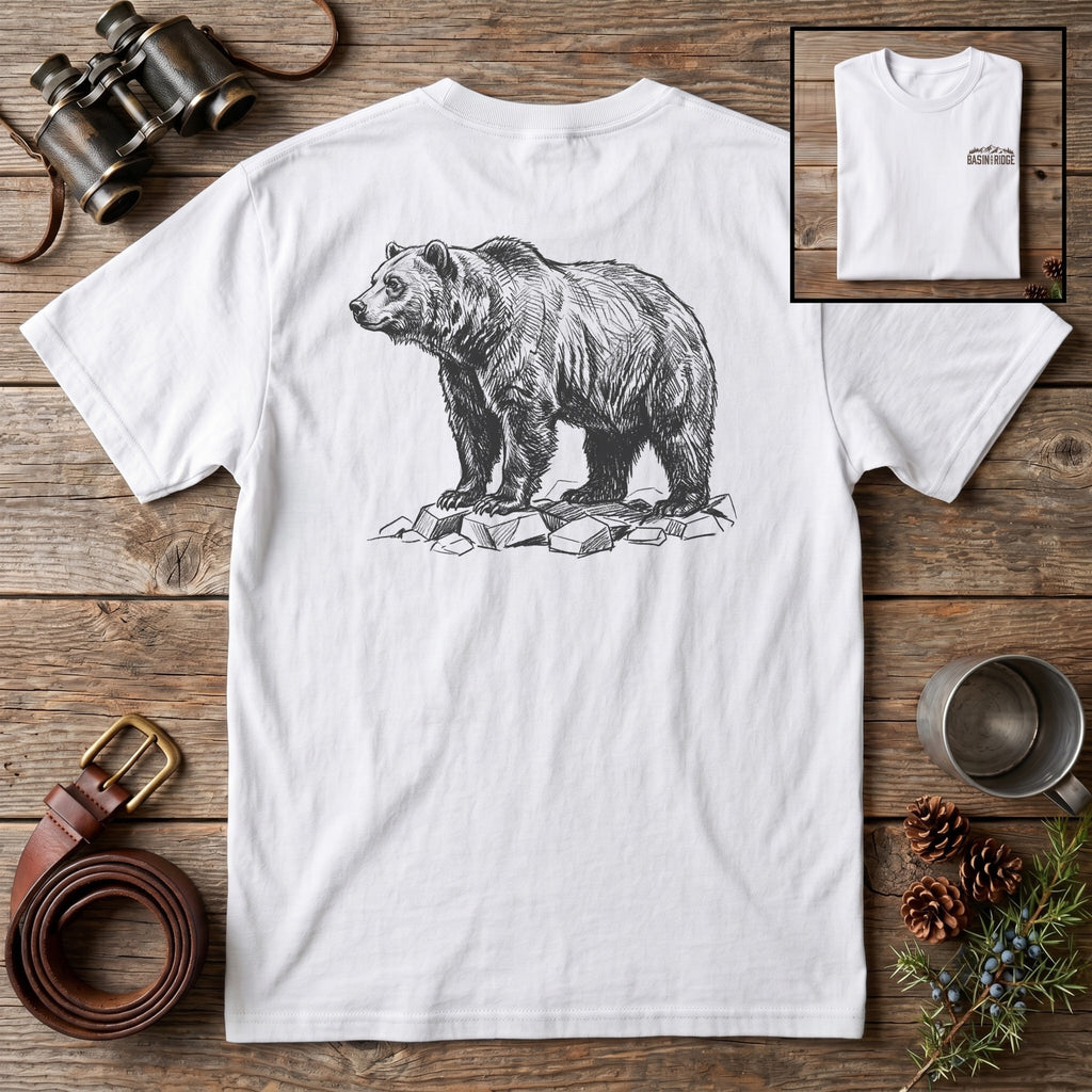 Grizzly Bear Sketch T-Shirt